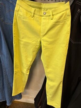 Uniqlo Neon Yellow Green  Slim Jeans